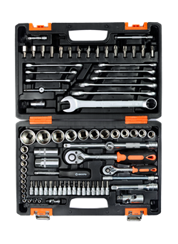 Набор инструментов АВТО, 1/2" , 1/4" , CrV, в кейсе 82 предм Вихрь 2296 | Orenten.ru